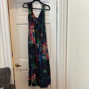 Multicolor Sleeveless Maxi Dress